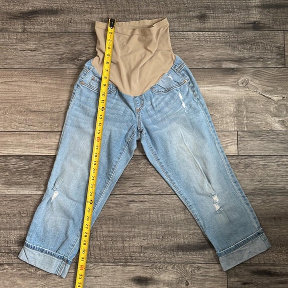 Maternity Indigo Blue Crop Jeans Size XS - Picture 3 of 4